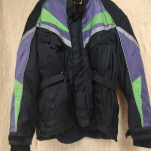 Men's Black and Green Snow Jacket Duratrak Quality Design 2XL
